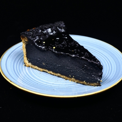 Flan sésame noir