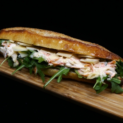 Sandwich végétarien coleslaw